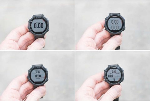 garmin forerunner fr735xt configuracion pantalla 4 datos