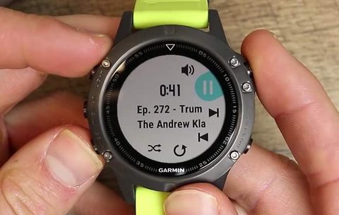 garmin fenix 5 control musica