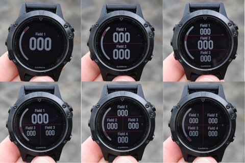 garmin fenix5 configuracion pantallas actividades