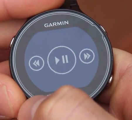 garmin fr630 control musica