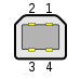 Conector USB tipo B