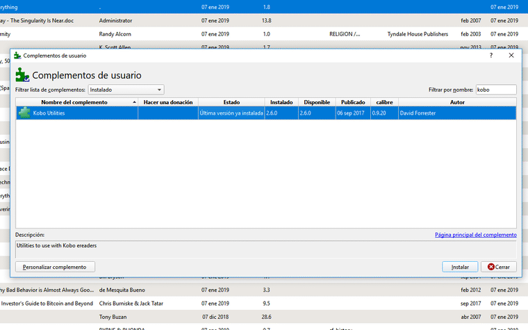 exportar notas kobo calibre plugin 2