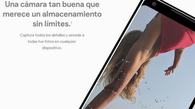 almacenamiento ilimitado pixel