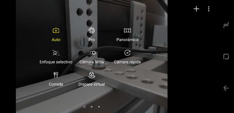 modos de la aplicacion camara galaxy s8