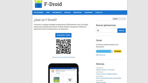 f droid recibe una subvención de 400.000 dólares del fondo de tecnología abierta