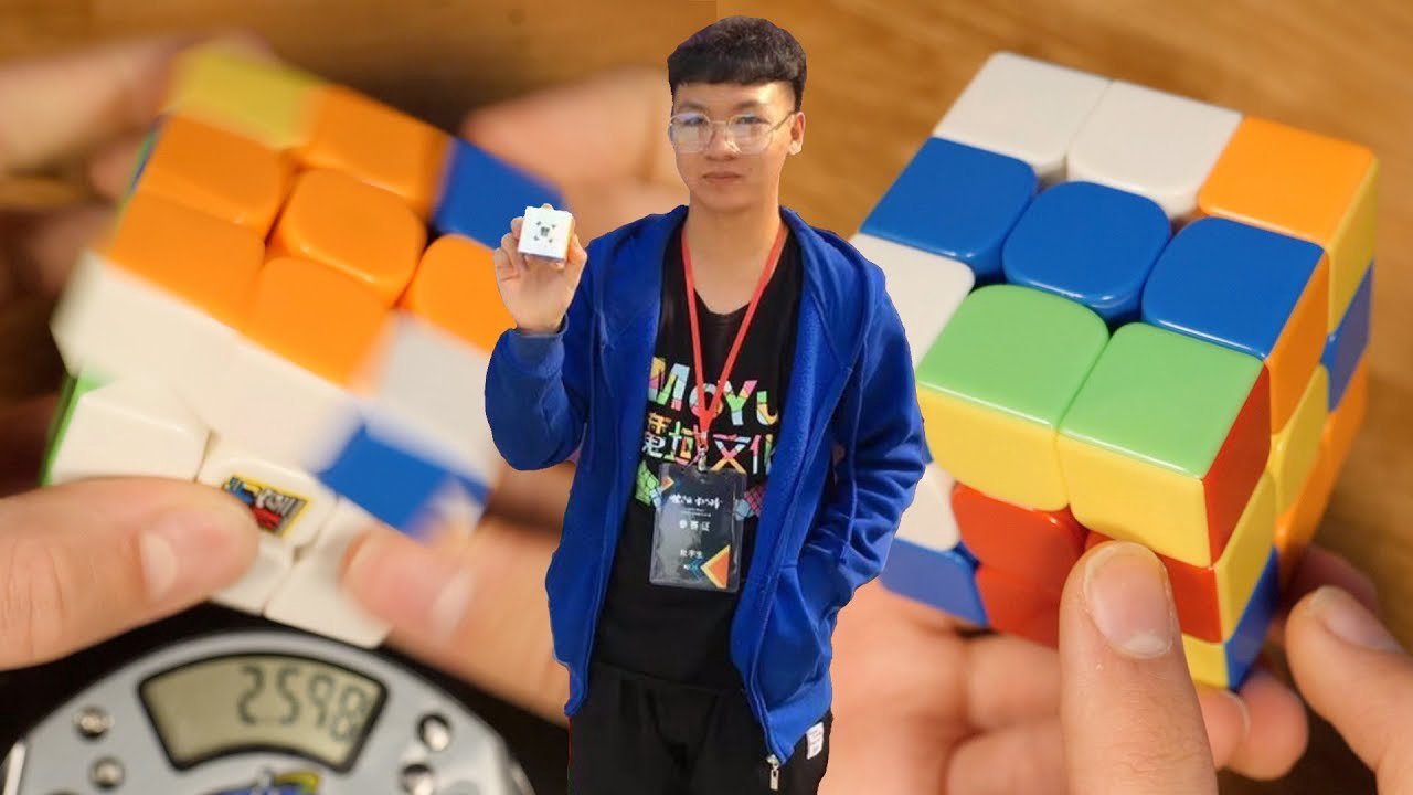 Yusheng Du pulveriza el récord del mundo del cubo de Rubik 3x3x3 y lo